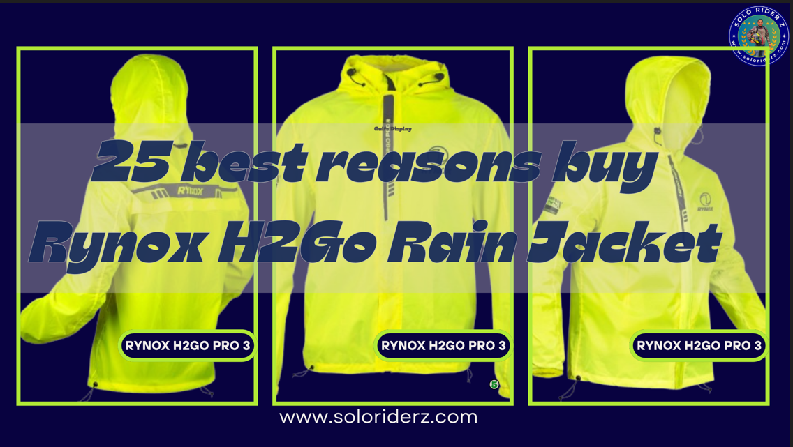 rynox h2Go pro 3 rain jacket